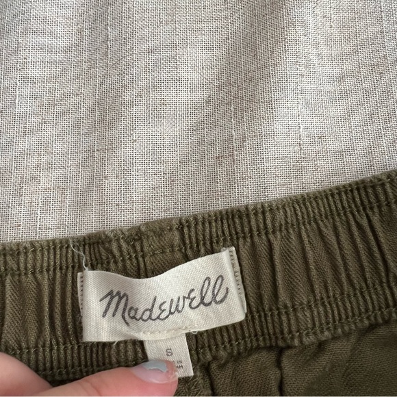 Madewell Green Kale Utility Camp Shorts - Picture 5 of 8